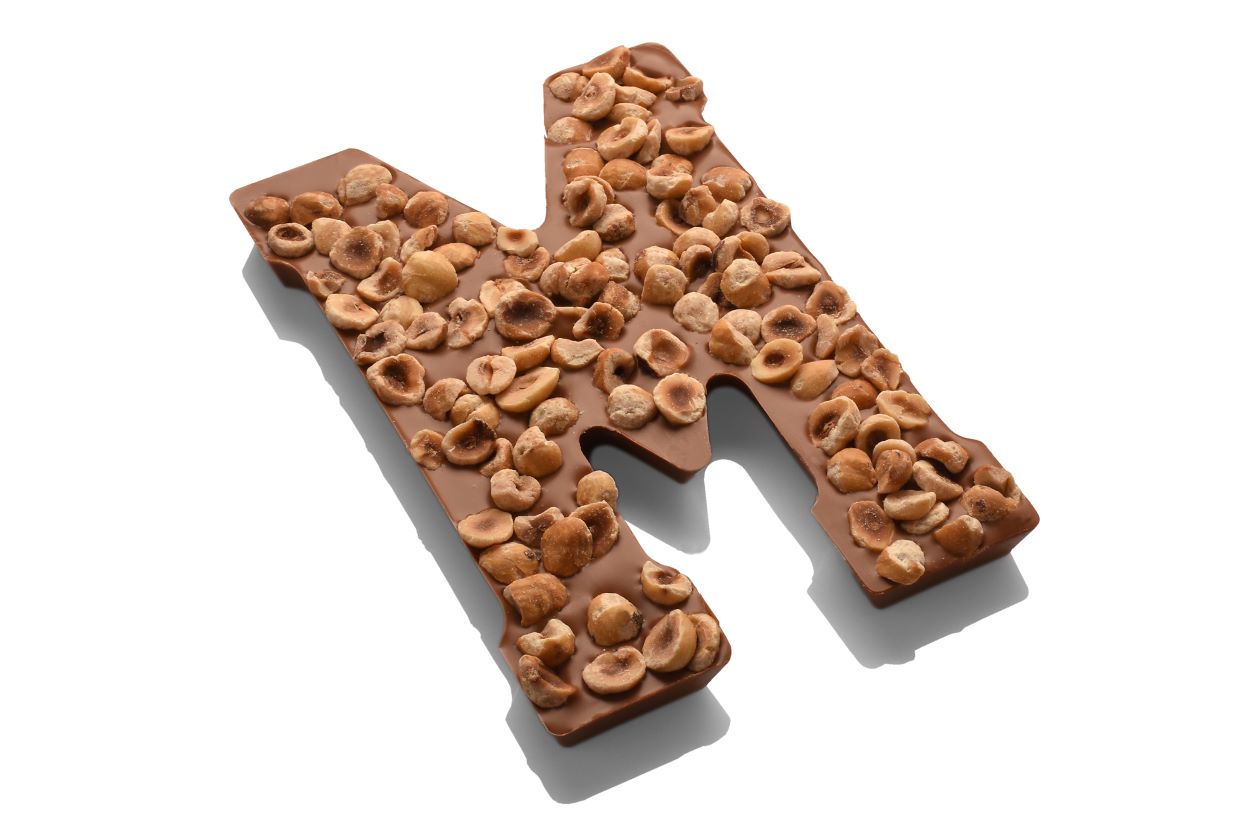 Choc. hazeln.letter melk 200gr